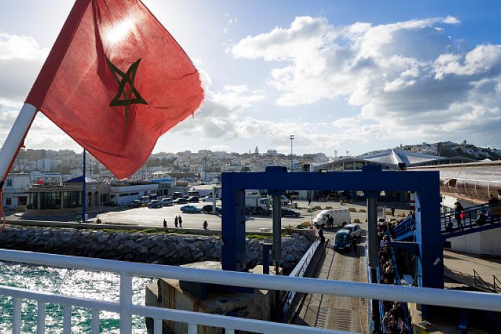 Imagen de archivo del puerto de Tánger (Marruecos).