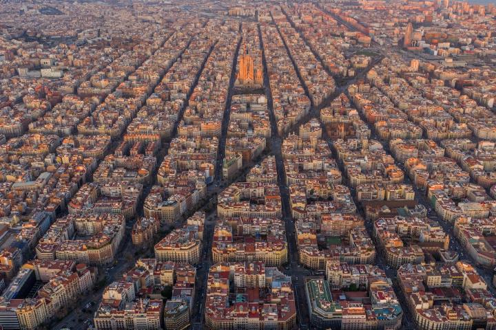 Vista de la Sagrada Familia, en Barcelona.