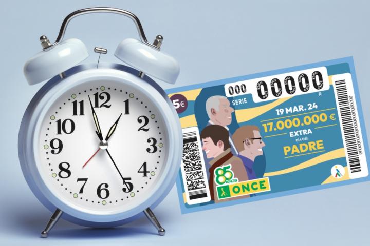 Hora del sorteo del Extra del Día del Padre de la ONCE 2024
