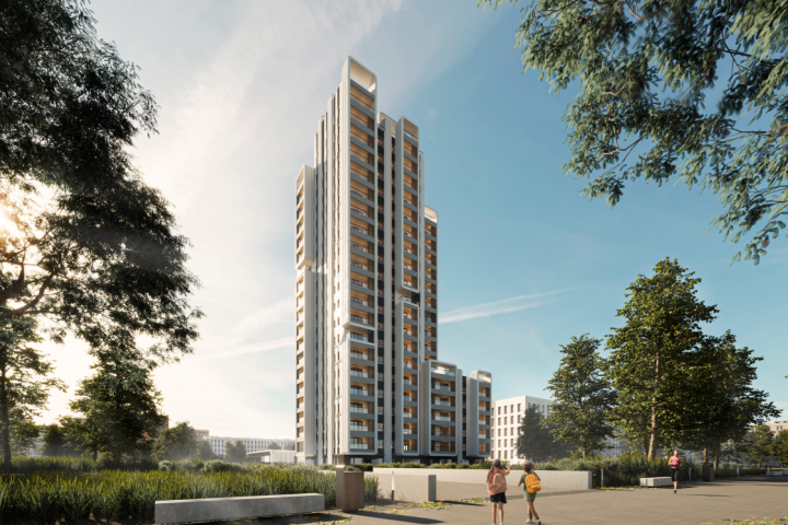 La Torre Bifaz que proyecta Vía Célere en el desarrollo de Los Berrocales.