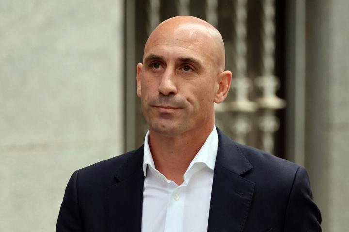 Luis Rubiales, de camino a la Audiencia Nacional el día de su declaración judicial
