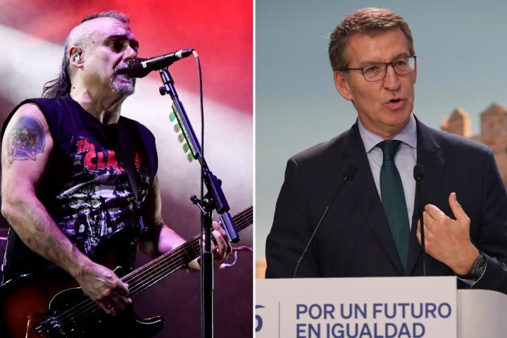 El cantante de Ska-p y Alberto Núñez Feijóo