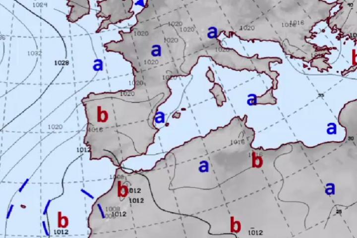 Mapa de AEMET para los próximos días
