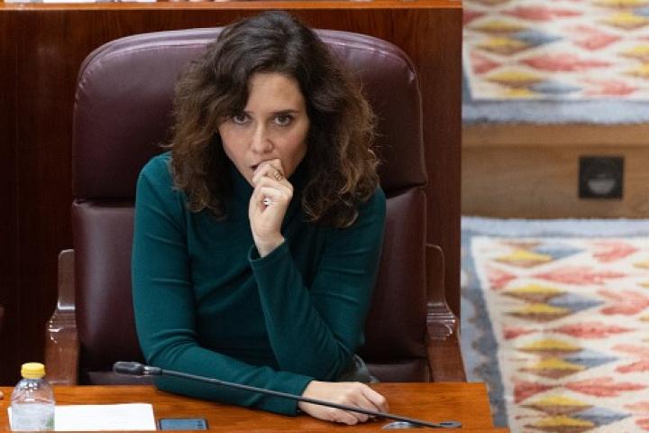 Imagen de archivo de la presidenta de la Comunidad de Madrid, Isabel Díaz Ayuso, en la Asamblea.
