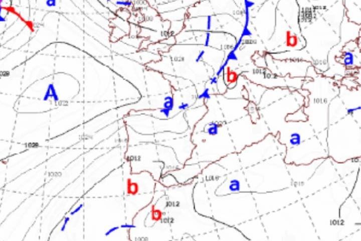 La entrada de aire polar en España.
