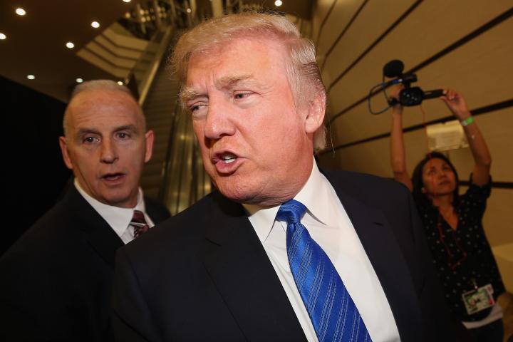 Donald Trump en el Crocus City Hall en 2013.