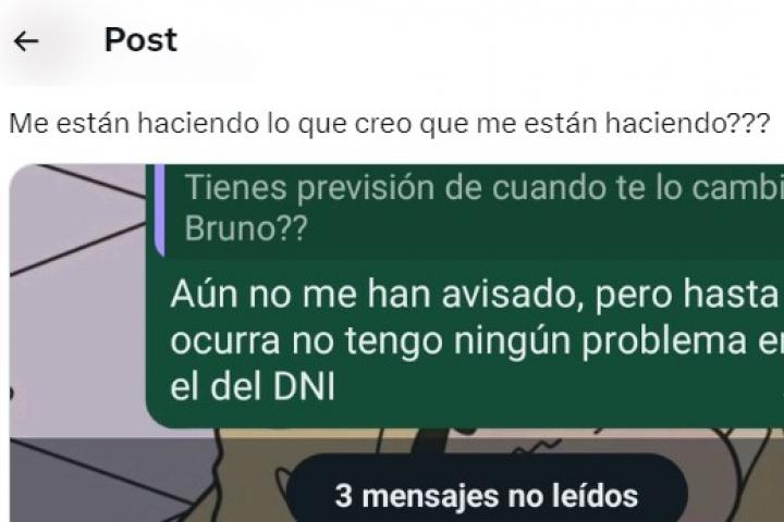 El mensaje publicado por @hridvitisson