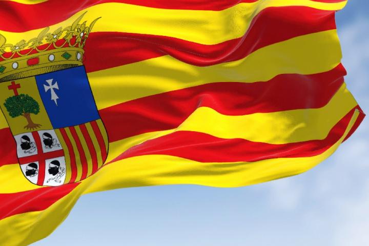 Bandera de Aragón.