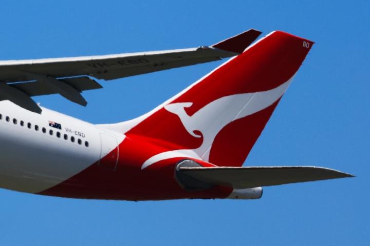 Avión de la aerolínea Qantas