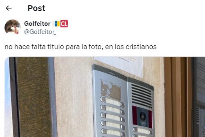 El mensaje de @golfeitor_