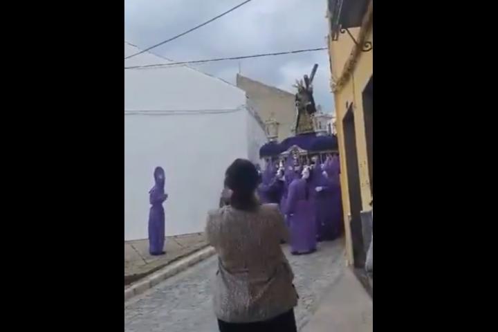 El paso de Semana Santa de Jesús Nazareno en Baena (Jaén).