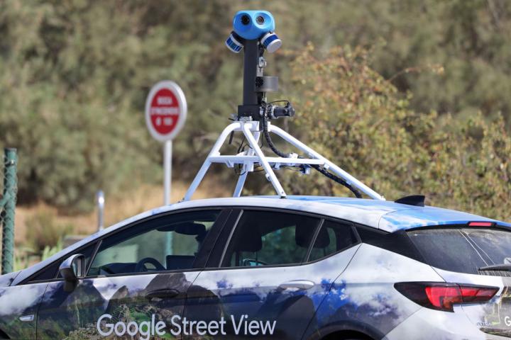 La icónica cámara del coche de Google que cartografía las calles españolas.