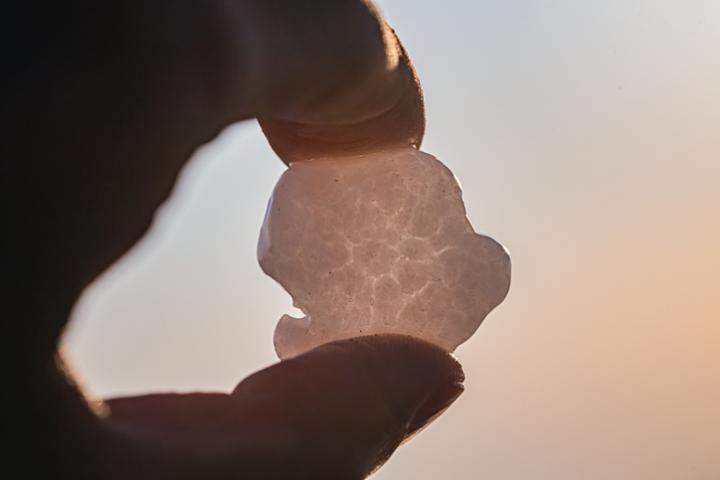 Imagen de archivo de una bola de granizo.