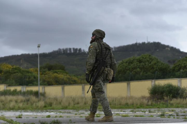 Un militar del ejército de España.