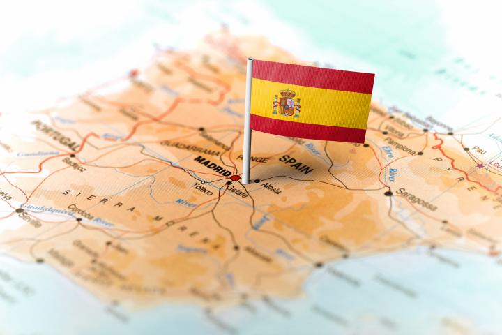 Mapa de España.