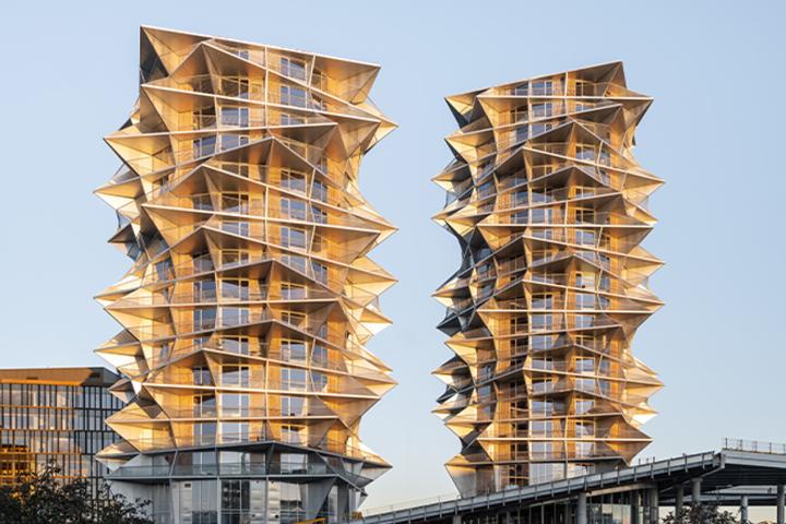 Las Torres Cactus de Copenhague, diseñadas por el estudio de arquitectura BIG.