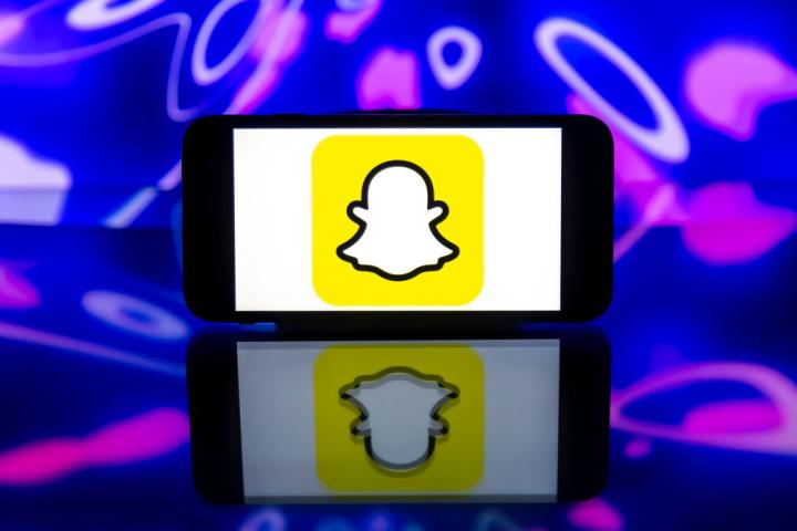 Ilustración del logo de Snapchat.