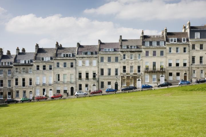 Un conjunto de casas en Inglaterra.