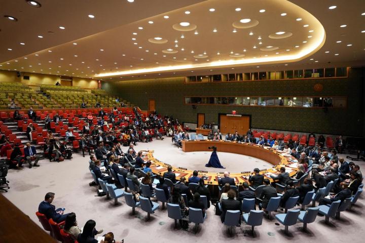 Asamblea de urgencia del Consejo de Seguridad de la ONU para tratar el ataque de Irán a Israel.