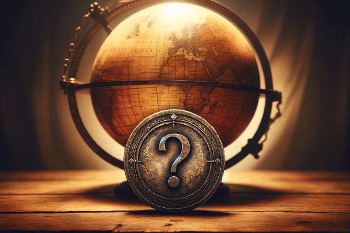 Moneda antigua y misteriosa