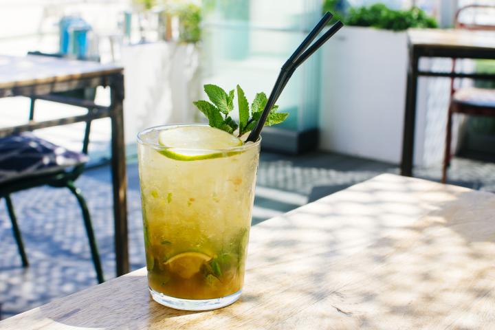 Imagen de archivo de una terraza.