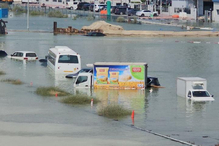 Inundaciones en Dubai por las lluvias récord