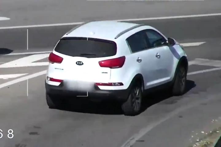 El conductor multado por la DGT