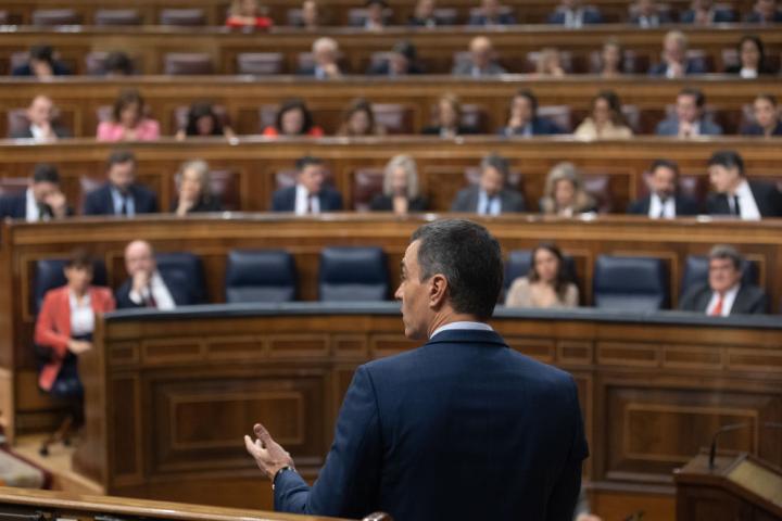 Pedro Sánchez, ante el Congreso