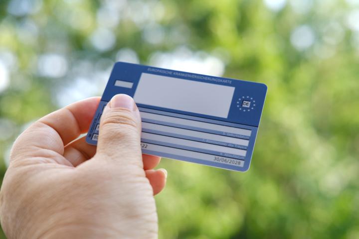 Tarjeta sanitaria europea.