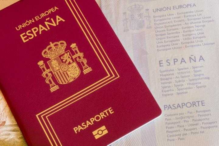 Imagen de archivo de un pasaporte español.