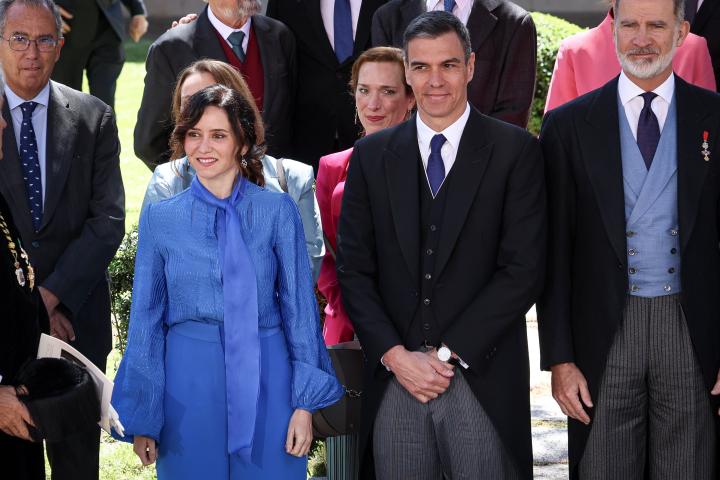 Ayuso y Pedro Sánchez.