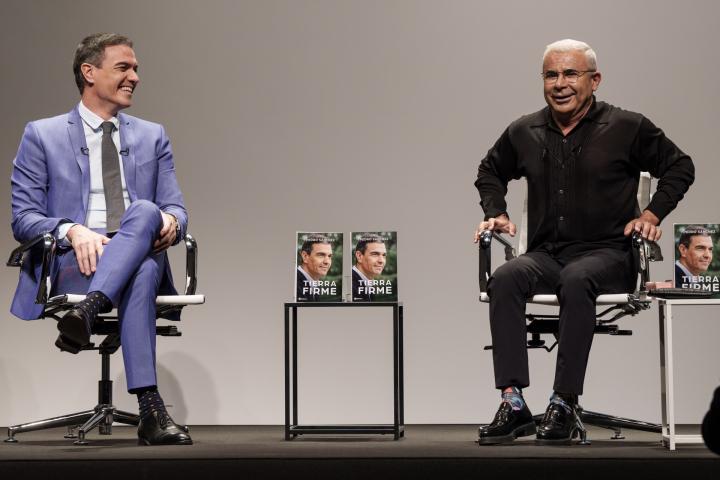 Jorge Javier Vázquez, en la presentación del libro de Pedro Sánchez 'Tierra Firme'.