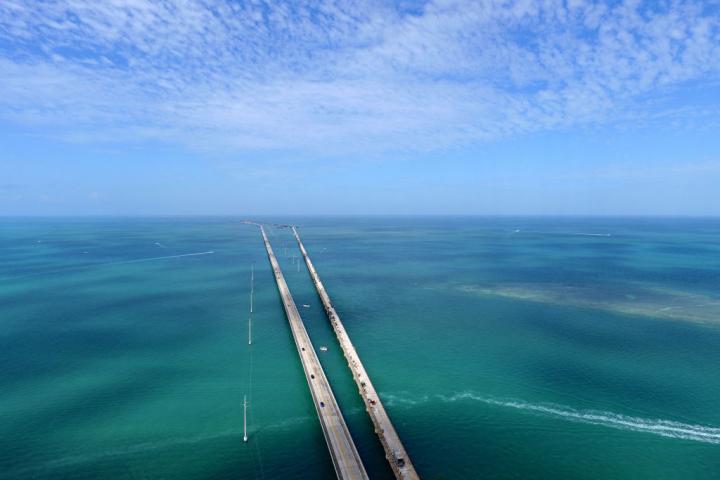 La 'Overseas Highway' vista desde arriba