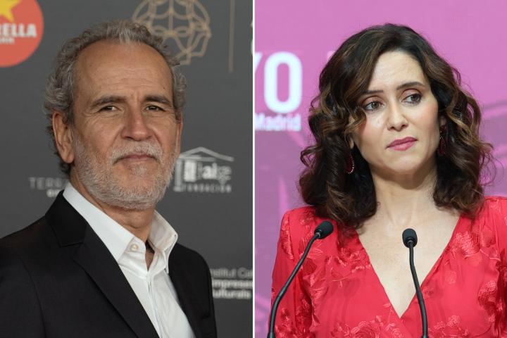 Guillermo Toledo e Isabel Díaz Ayuso