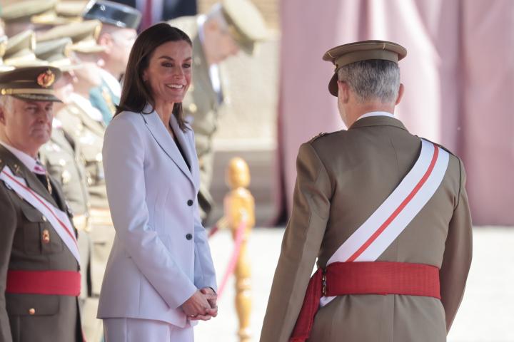 La reina Letizia con Felipe VI.