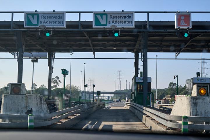 Imagen de archivo del peaje de una autopista portuguesa.