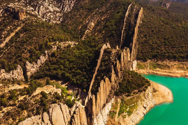 Vista panorámica de la Muralla China de Finestres.