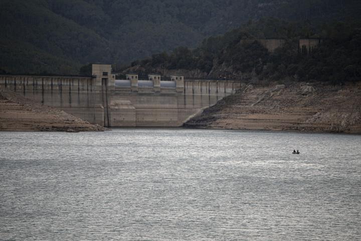Imagen de archivo del embalse Darnius Boadella (Girona, Cataluña).