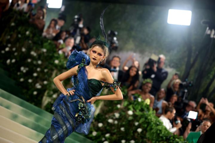 Zendaya, anfitriona de este año, a su llegada a la Met Gala 2024