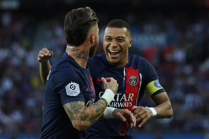Mbappé y Sergio Ramos.