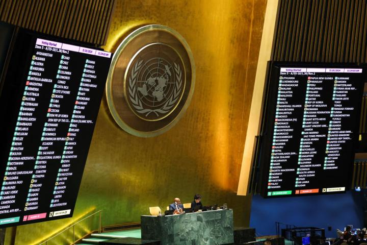 Votación en la ONU sobre Palestina este viernes