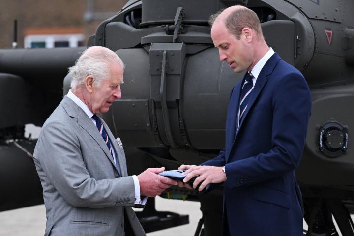Carlos III y el príncipe Guillermo, el lunes 13 de mayo de 2024.