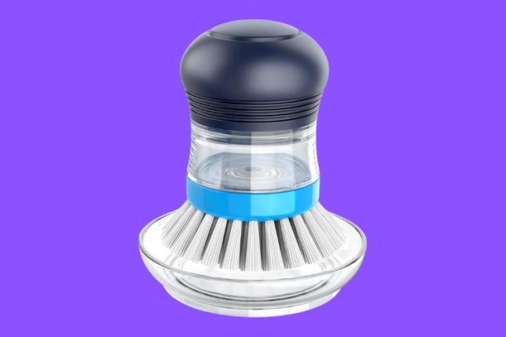 Cepillo dispensador de jabón para la limpieza de los platos