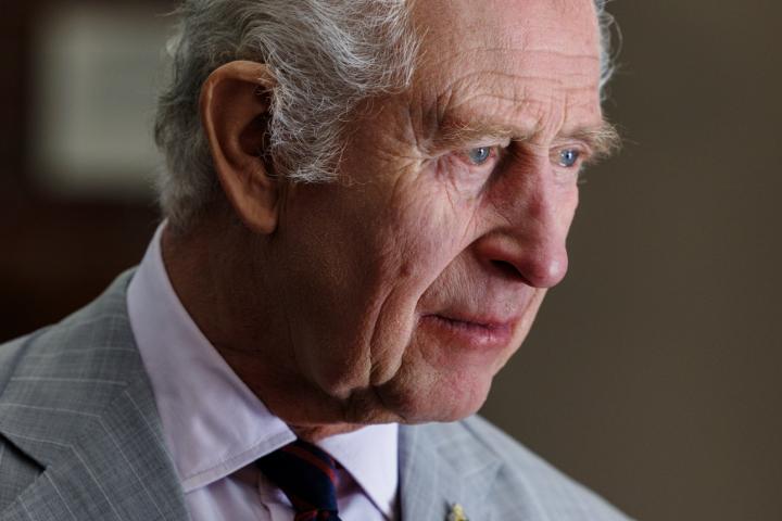 Carlos III, en un acto el 9 de mayo de 2024.