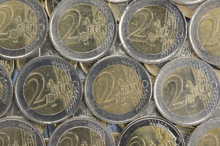 Monedas de dos euros.