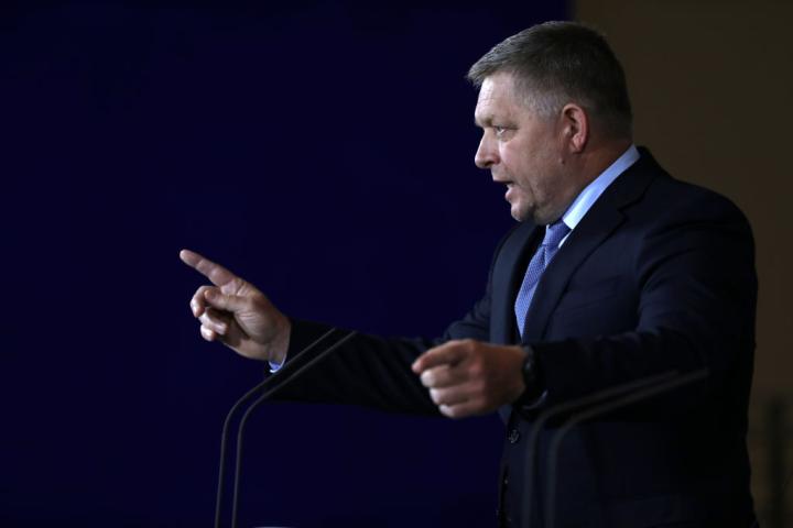 Robert Fico, en un acto