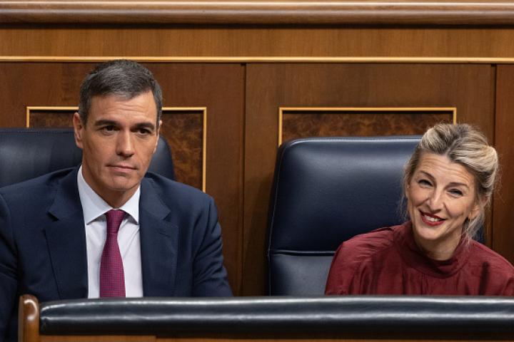 Pedro Sánchez y Yolanda Díaz, en una imagen de archivo.