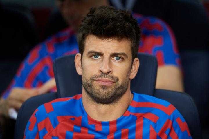 Gerard Piqué, en el banquillo en su última etapa como jugador del Barcelona