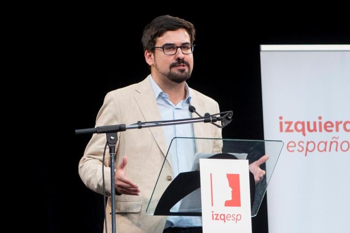 Guillermo del Valle, secretario general de Izquierda Española.
