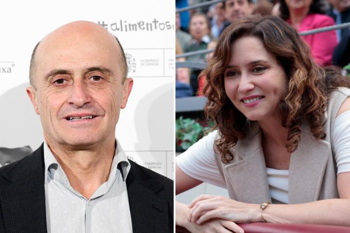 Fotomontaje de Pepe Viyuela e Isabel Díaz Ayuso